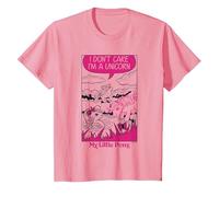 My Little Pony Classic Vintage Don't Care I'm A Unicorn Neon T-Shirt, Kinder, Rosa, 152