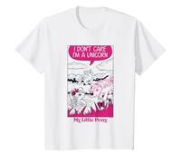 My Little Pony Classic Vintage Don't Care I'm A Unicorn Neon T-Shirt, Kinder, Weiß, 116