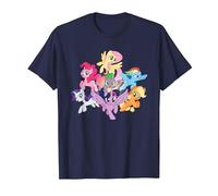 My Little Pony Die Ponys zusammen T-Shirt, Herren, Marineblau, L