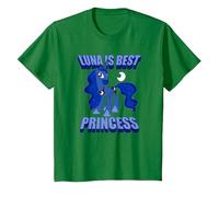 My Little Pony: Friendship is Magic Luna The Best Princess T-Shirt, Kinder, Dunkelgrün, 152