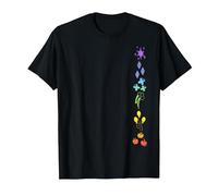 My Little Pony: Friendship is Magic Rainbow Ponies Aligned T-Shirt, Herren, Schwarz, 3XL