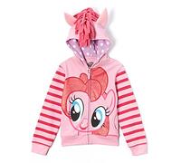 "My little Pony "Mädchen rosa ie Pie Striped Sleeves rosa Hoodie ( 7/8)