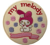 My Melody Kitty-Aufnäher, bestickt, zum Aufbügeln oder Aufnähen auf Kleidung, Taschen, Hut, Kleid, T-Shirt, Jeansjacke, Jeans, japanisches Anime-Handwerk