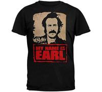 My Name is Earl Mens Logo Soft Pullover Short Sleeve Top O-Neck Men's T-Shirt Unisex 100% Cotton Black XXXL