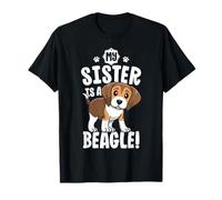 My Sister Is A Beagle Shirt Kids Beagle Shirt Girl Dog Gift T-Shirt