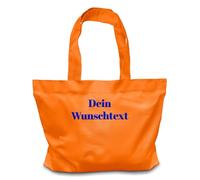 my STITCHERY Shopper mit Wunschtext bestickt - Personalisierte Tasche aus Bio-Baumwolle als einzigartige Geschenkidee (Orange)