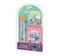 My sweety pop | Disney Lilo und Stitch 5-teiliges Schreibwarenset | Schulbedarf-Set für Kinder mit Notizbuch Bleistift Radiergummi Lineal und Anspitzer | Geschenkidee zum Geburtstag und zur