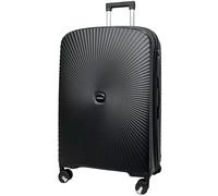 MY TRAVEL BAG Hartschalen-Koffer Trolley Tasche Reisekoffer Polypropylen (Handgepäck-Mittel-Groß-Set) 360° Zwillingsrollen (Schwarz, Mittlerer Koffer (67cm))