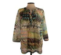 my way FER Tunika Bluse Kiwi-türkis-rosa-apricot-white-schwarz (44)