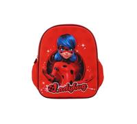 mybagstory 3D Miraculous Mädchen Rucksack, Rot, Kinder, Schule, Kindergarten, Kindergarten, Schulranzen, Mädchen, verstellbare Träger, Geschenkidee, 30,5 cm, Miraculous Rot, Enfant