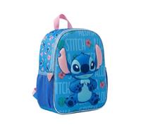 mybagstory | 3D Stitch Rucksack | Motiv Watermelon | 33 x 11 x 26 cm | Blaue Tasche aus der Kollektion Watermelon, ideal für den Kindergarten. Das 3D-Design von Stitch erweckt den