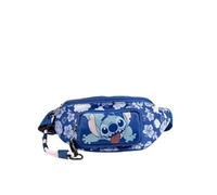 mybagstory | Bauchtasche Stitch für Kinder und Jugendliche | Gürteltasche Disney blau | verstellbare Umhängetasche für Mädchen Jungen | ideal für Reisen, Schule, Sport | 23 x 10 x 9 cm