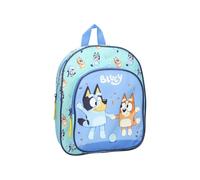 MyBagStory Bluey Kinder-Rucksack, Blau, für Schule und Kindergarten, Größe 30 cm, verstellbare Träger, Geschenkidee
