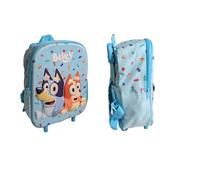 mybagstory - Bluey - Trolley für Kinder, 3D, 36 x 25 x 14 cm - Kindergarten-Trolley mit Teleskopgriff und Rollen - Schultasche mit einem Fach - für Mädchen