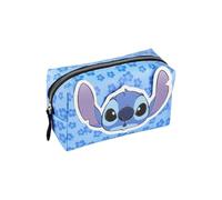 mybagstory | Disney Stitch Kulturbeutel für Kinder | große Kapazität und vielseitig einsetzbar | Stiftetasche aus wasserdichtem PU-Leder für Jungen und Mädchen ab 3 Jahren | Blau