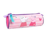 mybagstory, Federmäppchen - Peppa Pig - Kinder - Schule - Grundschule - Kindergarten - Kindertasche - Rosa, 21 cm