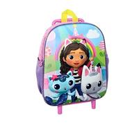 mybagstory Gabby's Dollhouse Rucksack, Mädchen, Rosa, Kinder, Schule, Kindergarten, Kindergarten, Grundschule, Schulranzen, Mädchen, verstellbare Träger, Geschenkidee, Rosa, Gabby, Rollen, 30,5 cm,