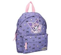 mybagstory Kuromi Bold Babes Rucksack | Schulranzen Mädchen Violett und Rosa | Sanrio Schultasche für Schule und Freizeit | Maße 31 x 22 x 9 cm | Kawaii-Design mit Schleifen und Sternen | Kleines
