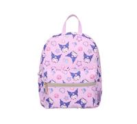 mybagstory Kuromi Sweet On You Rucksack, kleine Tasche für Kindergarten und Freizeit, langlebiges PU-Material, Violett, verstellbare Träger und ergonomischer Griff, offizielles Sanrio-Design, 27 cm