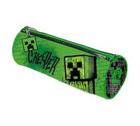 mybagstory Minecraft Blocky Boom Federmäppchen, 22 cm, für Schule, Jungen, Grün, aus Polyester, großes Fassungsvermögen für Stifte und Filzstifte, ideal zum Schulbeginn und als Geschenk für Gamer