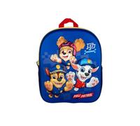 mybagstory Paw Patrol 3D Rucksack für Kinder | Kindergarten-Schulranzen blau geprägt mit Chase Marcus und Ruben | kleine Schultasche für Jungen, 32 cm | ideal für den Schulanfang und Freizeit