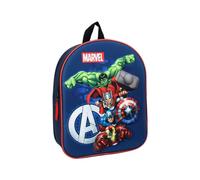 mybagstory - Rucksack - 3D - Avengers - Blau - Kinder - Schule - Kindergarten - Grundschule - Schulranzen für Jungen - Größe 32 cm - verstellbare Träger - Geschenkidee, Avengers, Blau, Enfant