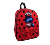mybagstory - Rucksack - 3D - Miraculous - Rot - Kinder - Schule - Kindergarten - Kindergarten - Schulranzen für Mädchen - Größe 32 cm - verstellbare Träger - Geschenkidee, rot, 32 cm