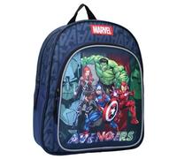 mybagstory - Rucksack - Avengers - Blau - Kinder - Schule - Grundschule - Kindergarten - Schulranzen für Jungen - Größe 30 cm - verstellbare Träger - Geschenkidee, blau, 30cm