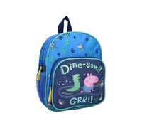 mybagstory Rucksack für Jungen, Peppa Wutz, blau, für Kinder, Schule, Kindergarten, Kindergarten, Krippe, Schulranzen, Jungen, Größe 29 cm, verstellbare Träger, Geschenkidee, Peppa Wutz, Blau, Enfant