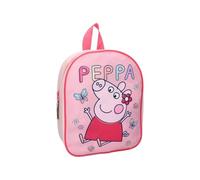 mybagstory - Rucksack für Kinder, Mädchen, Rosa, Peppa Pig - Kinder - Schule - Kindergarten - Kindergarten - Krippe - Schulranzen Mädchen - Größe 29 cm - verstellbare Träger - Geschenkidee, Peppa