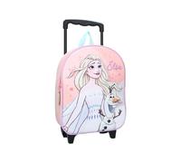 mybagstory Rucksack für Kinder - Trolley - Die Königin der Beigen - 3D - Rosa - Kinder - Schule - Kindergarten - Kindergarten - Mädchen - Größe 32 cm - verstellbare Träger - Rollen - Geschenkidee