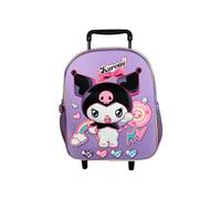mybagstory - Rucksack Kuromi, Violett, 35 x 11 x 26 cm | Mit Rollen.