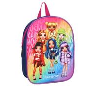 mybagstory - Rucksack - Rainbow High - Blau - Kinder - Schule - Kindergarten - Kindergarten - Krippe - Schulranzen Mädchen - Größe 29 cm - verstellbare Träger, Rosa, 36