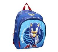 mybagstory - Rucksack - Sonic - Blau - Kinder - Schule - Grundschule - Kindergarten - Kindergarten - Schulranzen - Jungen - Größe 35 cm - Verstellbare Träger - Geschenkidee, blau, 35 cm