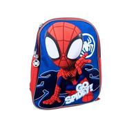 mybagstory Rucksack - Spiderman - Spidey - Blau - Kinder - Schule - Kindergarten - Grundschule - Schulranzen für Jungen - Größe 30,5 cm - verstellbare Träger - Geschenkidee