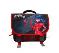 mybagstory Schulranzen für Mädchen Miraculous rot und schwarz - Kinder - Schule - Kindergarten - Grundschule - Grundschule - Größe 38 cm - verstellbare Träger - Geschenkidee, Miraculous - Rot/Schwarz,