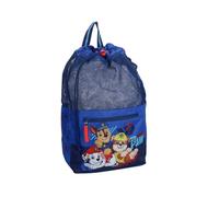 mybagstory - Sporttasche für Jungen, Paw Patrol, Blau, Kinder, Schule, Kindergarten, Kindergarten, Tasche für Jungen, Größe 40 cm, verstellbare Träger, Schnur, Geschenkidee, Paw Patrol - Blau, enfant