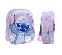 mybagstory - Stitch 3D Rucksack - Kinder 31 x 26 x 10 cm - Relief-Effekt - 1 Reißverschlussfach - verstellbare Träger - Kindergarten oder Ausflug - Geschenkidee