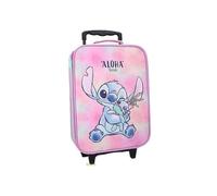 mybagstory Stitch-Koffer für Kinder, Rosa | Kabinengepäck Lilo & Stitch, 49 cm | Trolley mit Rollen für Mädchen | Offiziell lizenzierte Disney-Reisetasche | ideal für Urlaub und Wochenende