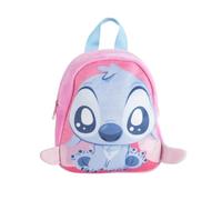 mybagstory - Stitch Plüsch Rucksack - Kinder 25x20x8 cm - Ultra Weich - 1 Reißverschlussfach - Mini Kuscheltasche für Kindergarten, Kindergarten, Ausflüge oder Geschenke