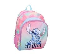 mybagstory Stitch Wild Energy Rucksack, Disney, Mädchen, Rosa, Galaxie und Blau, große Kapazität, 35 cm, für Grundschule, Aloha Stitch-Rucksack