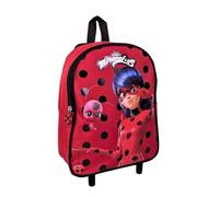 mybagstory Trolley - Miraculous - Rot - Kinder - Schule - Kindergarten - Grundschule - Schulranzen für Mädchen - Größe 32 cm - verstellbare Träger - Rollen - Geschenkidee, rot, 32 cm