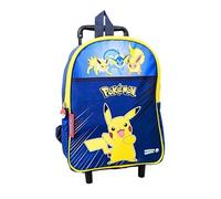 mybagstory Trolley - Pokémon - Blau - Kinder - Schule - Kindergarten - Grundschule - Grundschule - Jungen - Größe 32 cm - verstellbare Träger - Rollen - Geschenkidee, Pokemon - Trolley-