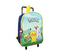 mybagstory Trolley - Pokémon - Blau - Kinder - Schule - Kindergarten - Schulranzen für Jungen - Größe 32 cm - verstellbare Träger - Rollen - Geschenkidee, blau, 32 cm