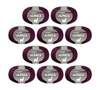 myboshi Alpaca-Wolle zum Häkeln/Stricken, temperaturregulierend, angenehm weich, für Damenoberbekleidung, Rosa (Fuchsia), 10 Knäuel