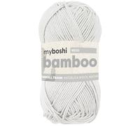 myboshi Bamboo, natürlich weiches Bambus-Baumwollgarn, zum Häkeln und Stricken, strapazierfähig, 50g, 125m, Weiß (Weiß), 1 Knäuel