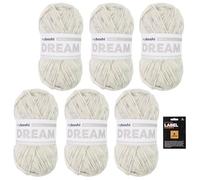 myboshi Dream, edles, hautfreundliches Garn mit Baby-Alpaka zum Häkeln und Stricken, 76% Baumwolle, 22% Baby Alpaka, 2% Merino, 50g, Ll 95m Beige (Wolke) 6 Knäuel