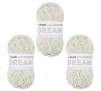 myboshi Dream, luftig leichtes Garn mit Baby-Alpaka zum Häkeln und Stricken, 76% Baumwolle, 22% Baby Alpaka, 2% Merino, 50g, Ll 95m Beige (Wolke) 3 Knäuel