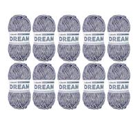 myboshi Dream, luftig leichtes Garn mit Baby-Alpaka zum Häkeln und Stricken, 76% Baumwolle, 22% Baby Alpaka, 2% Merino, 50g, Ll 95m Blau (Ozean), 10 Knäuel