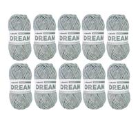 myboshi Dream, luftig leichtes Garn mit Baby-Alpaka zum Häkeln und Stricken, 76% Baumwolle, 22% Baby Alpaka, 2% Merino, 50g, Ll 95m Grün (Bergsee), 10 Knäuel